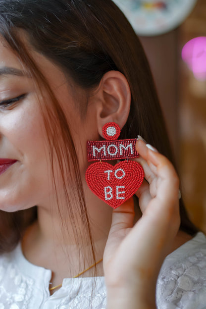 Mom To Be Handmade Earings