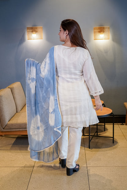 A-Line Pure Cotton Pakistani Suit