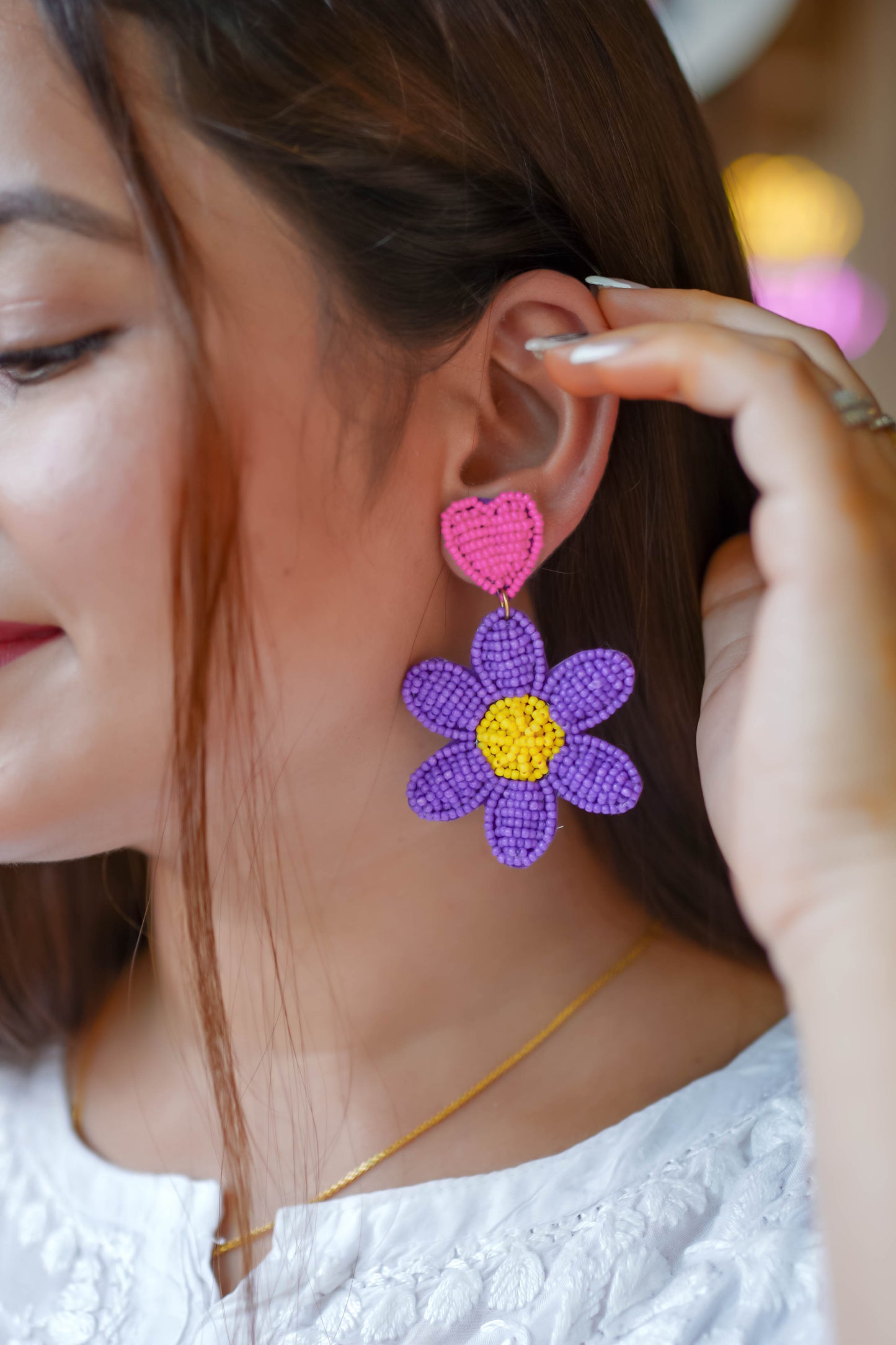 Blossom Flower Hand-Made Earings