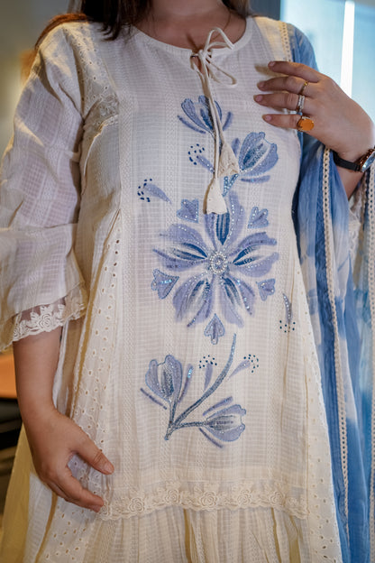 A-Line Pure Cotton Pakistani Suit