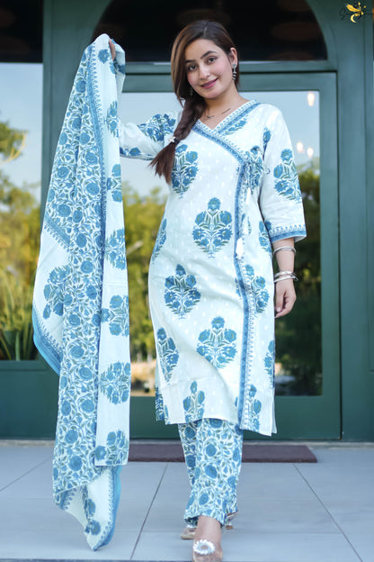 Mul Cotton Printed Straight Suit Set