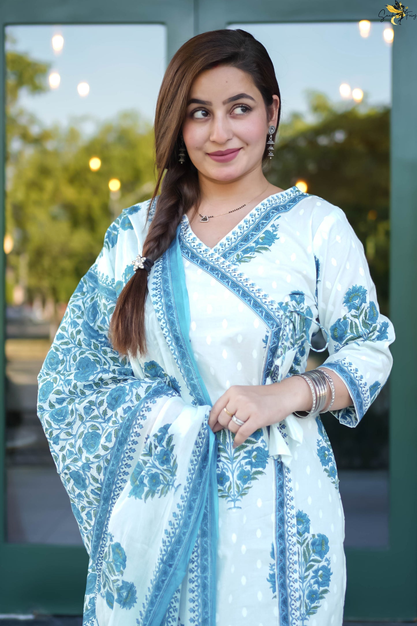 Mul Cotton Printed Straight Suit Set